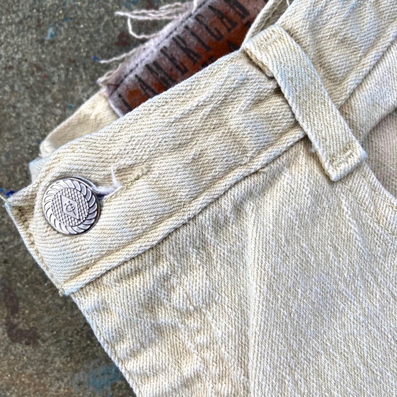 American Royal Off White High Rise Straight Leg Denim - Picture 5 of 9